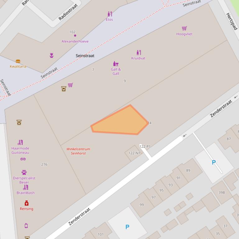 Kaart van postcodegebied 1223DN.