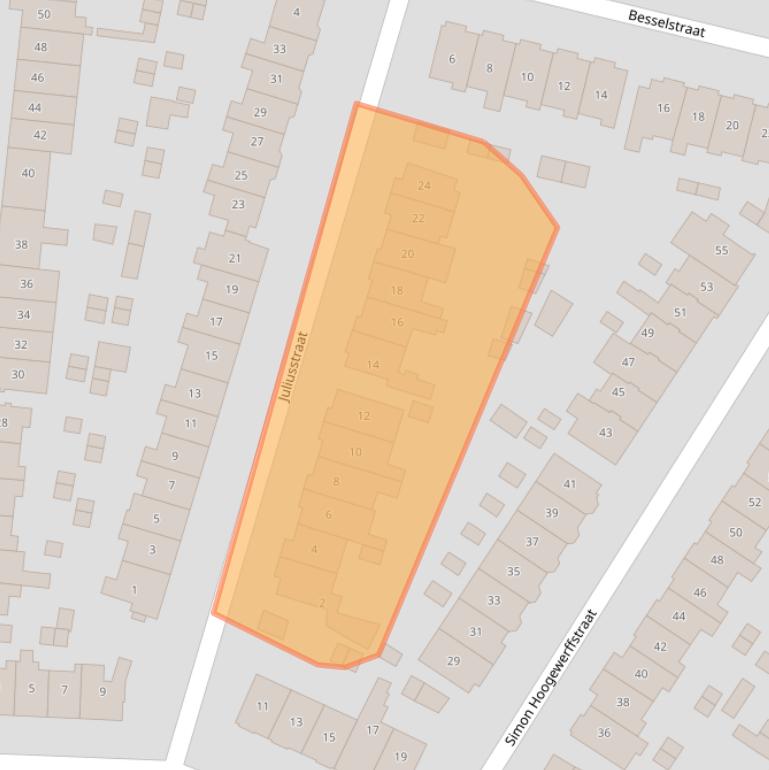 Kaart van postcodegebied 1223EN.