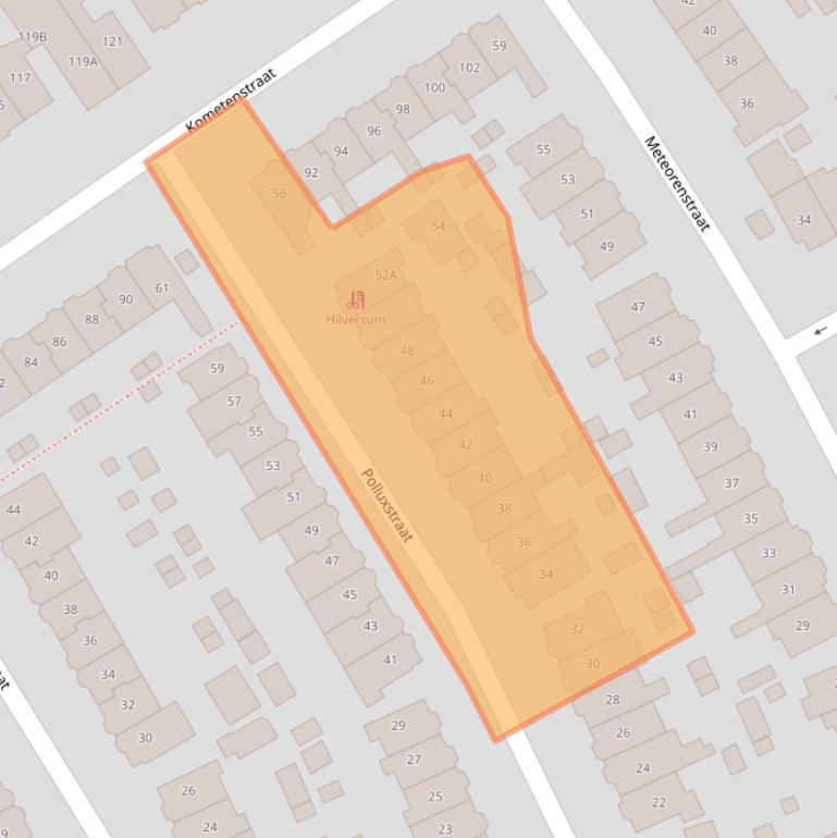 Kaart van postcodegebied 1223GC.