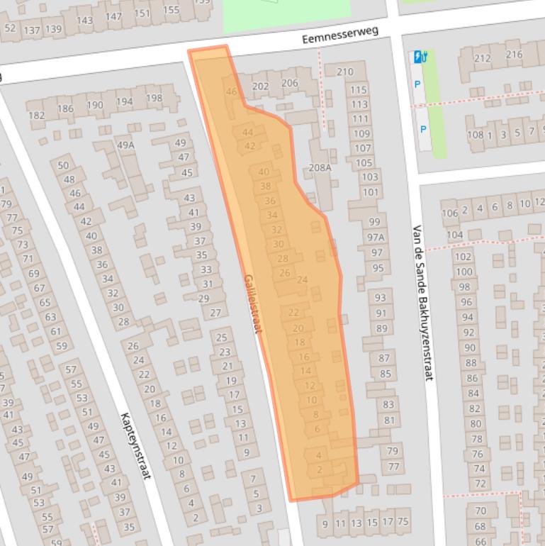 Kaart van postcodegebied 1223GM.