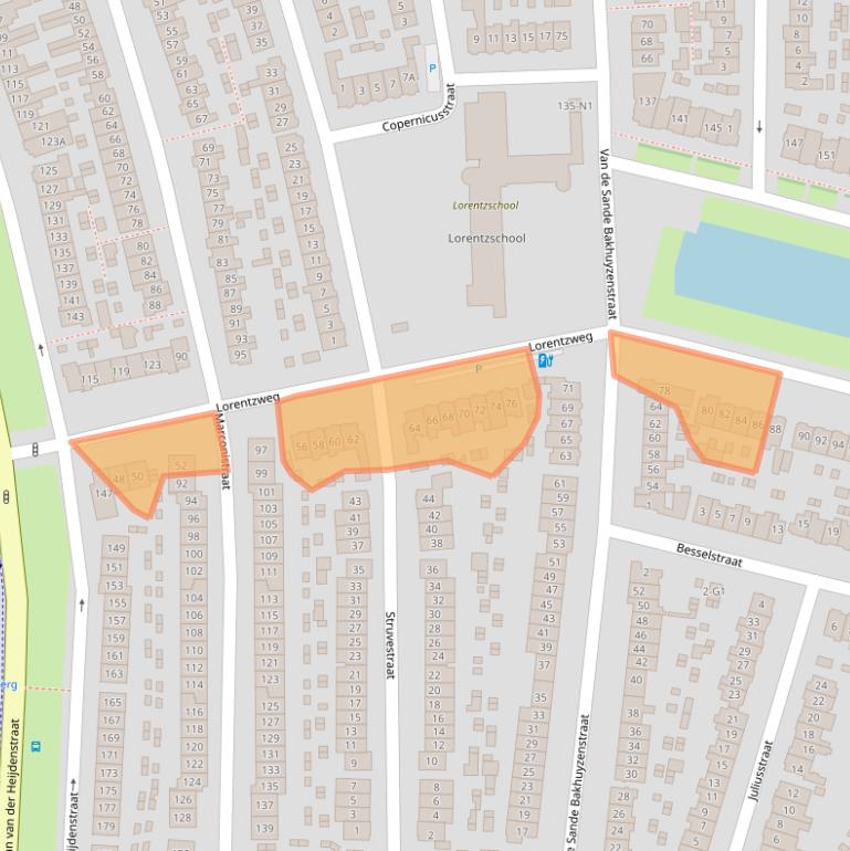 Kaart van postcodegebied 1223HR.