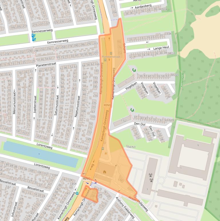 Kaart van postcodegebied 1223JN.
