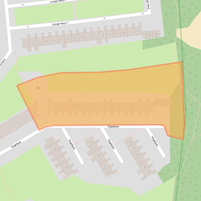 Kaart van postcodegebied 1223KS.