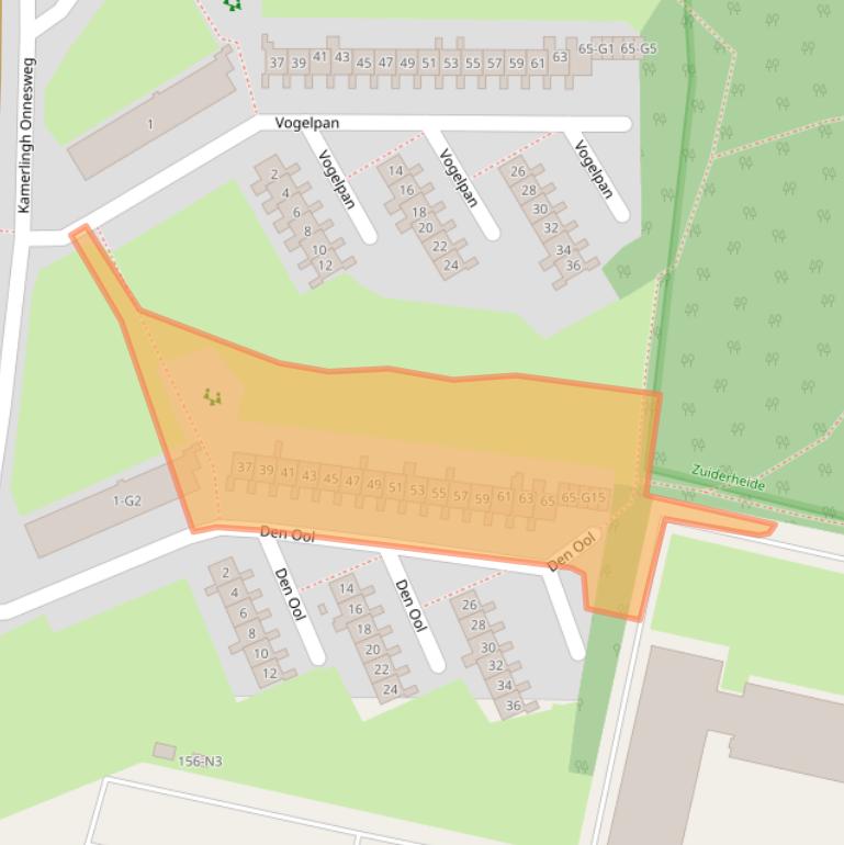 Kaart van postcodegebied 1223KW.