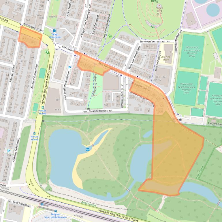Kaart van postcodegebied 1223LK.