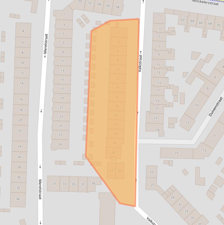 Kaart van postcodegebied 1223LM.