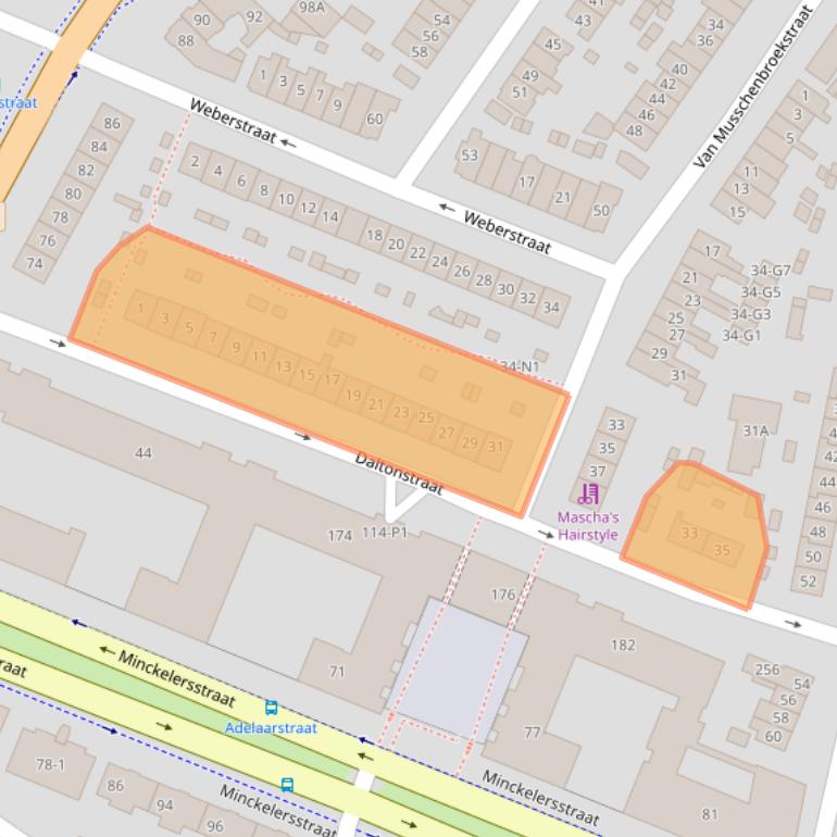 Kaart van postcodegebied 1223LS.