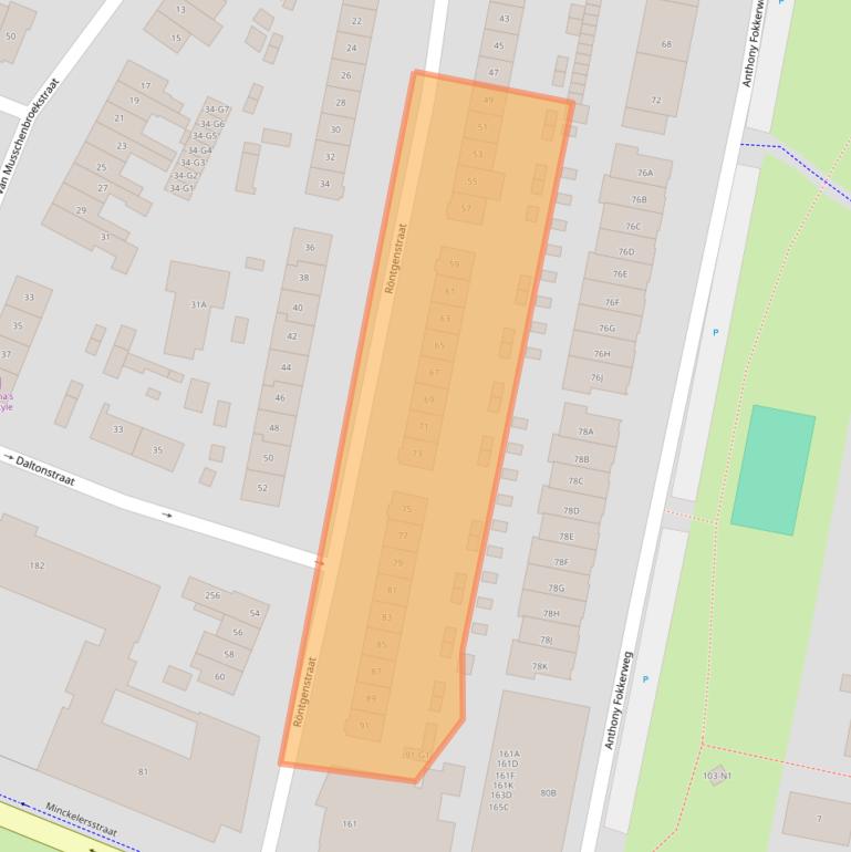 Kaart van postcodegebied 1223LV.