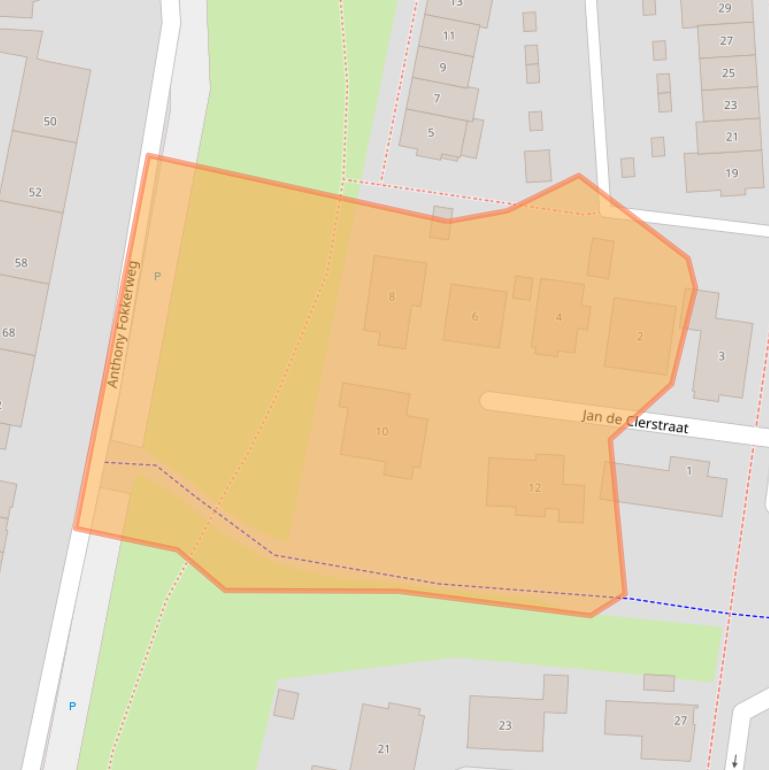 Kaart van postcodegebied 1223MA.