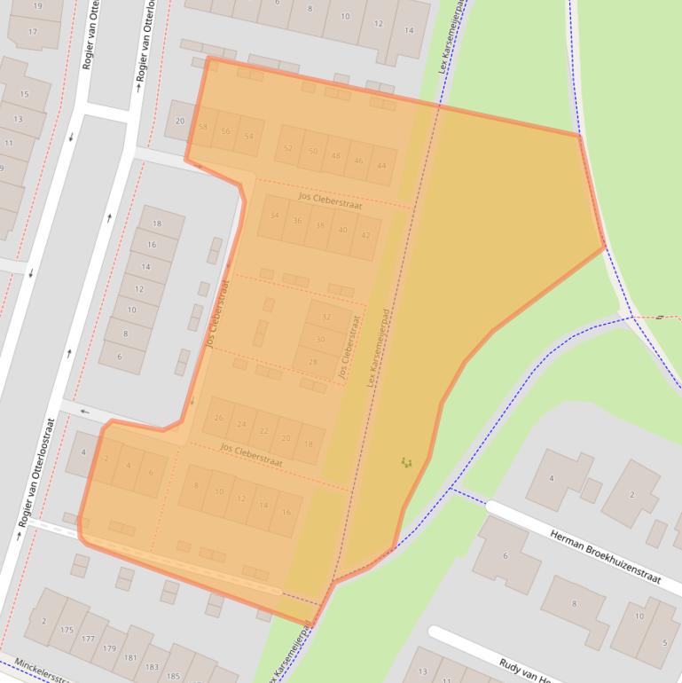 Kaart van postcodegebied 1223MG.