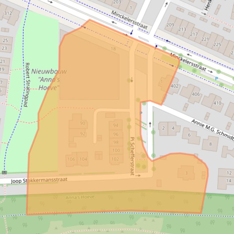 Kaart van postcodegebied 1223MK.