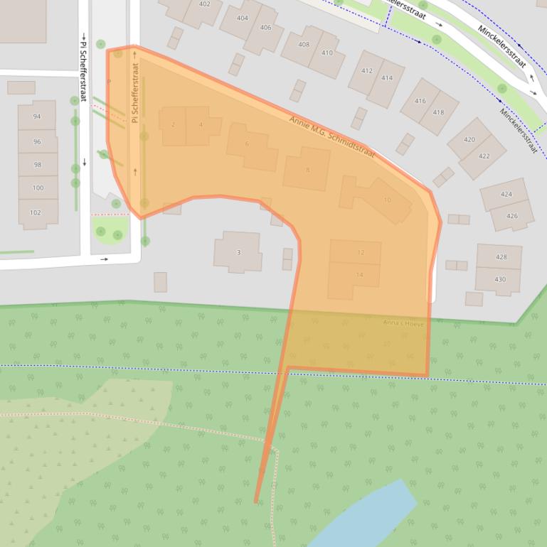 Kaart van postcodegebied 1223MR.