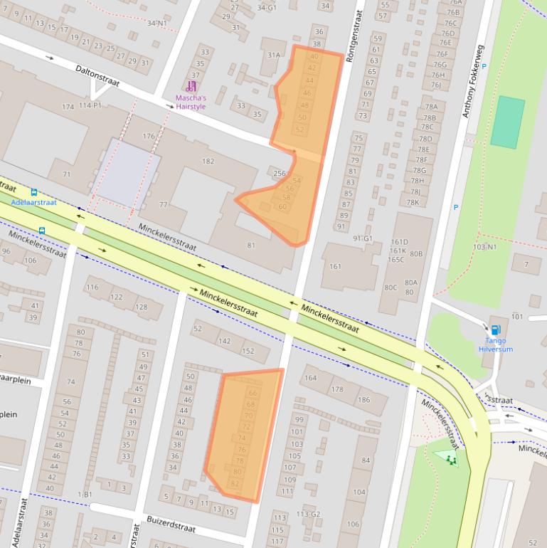 Kaart van postcodegebied 1223NB.