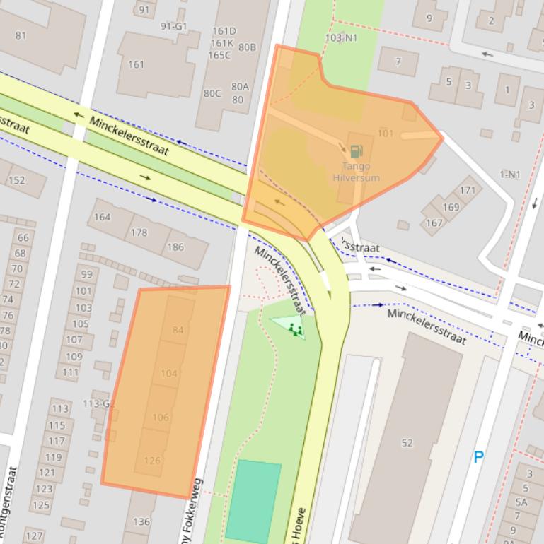 Kaart van postcodegebied 1223NH.