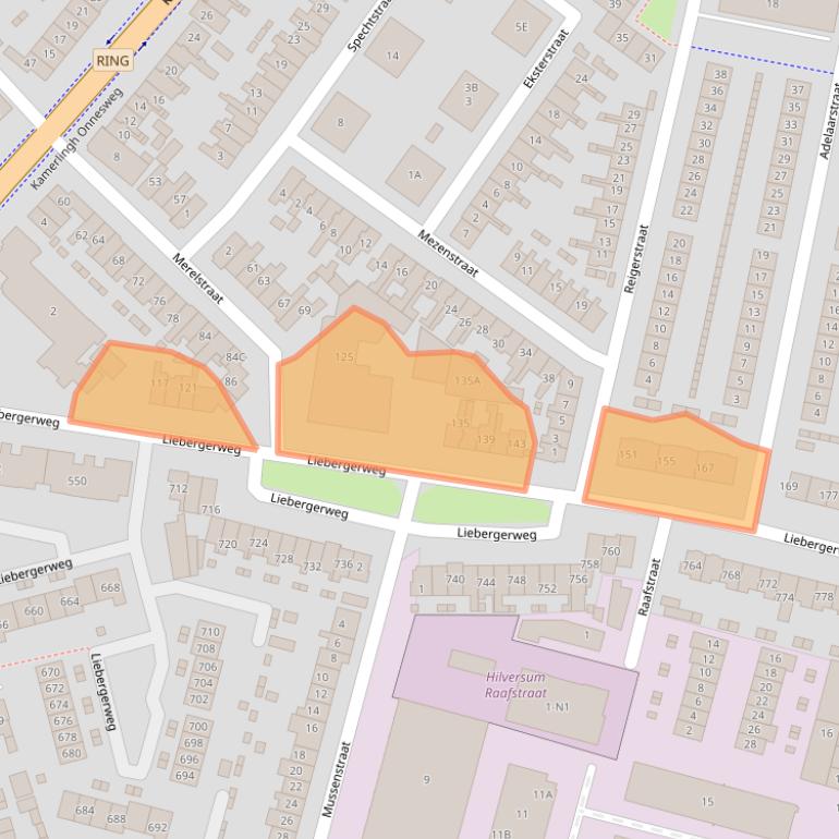 Kaart van postcodegebied 1223PT.