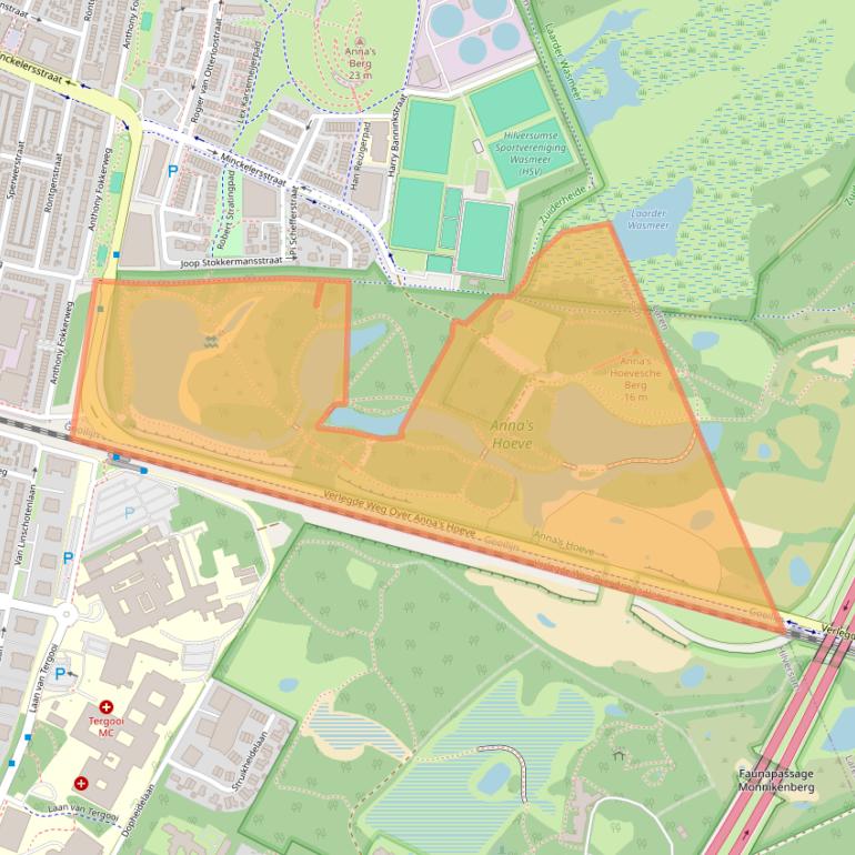 Kaart van postcodegebied 1223PW.