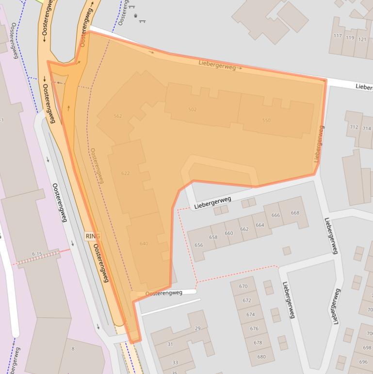 Kaart van postcodegebied 1223PX.