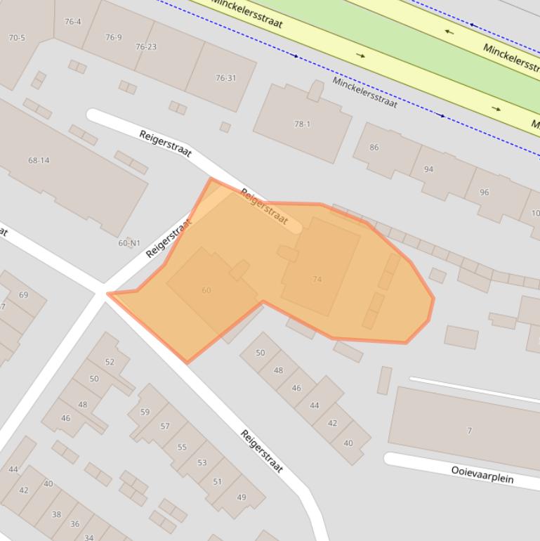 Kaart van postcodegebied 1223RG.