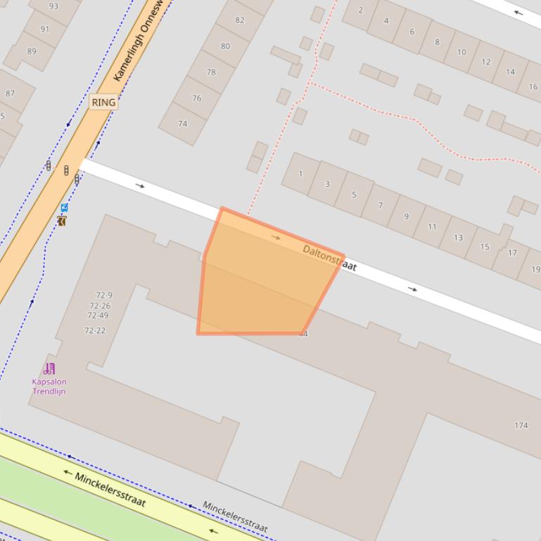 Kaart van postcodegebied 1223RP.