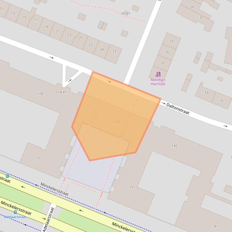 Kaart van postcodegebied 1223RT.