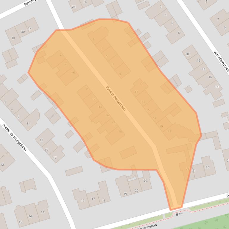 Kaart van postcodegebied 1231AH.