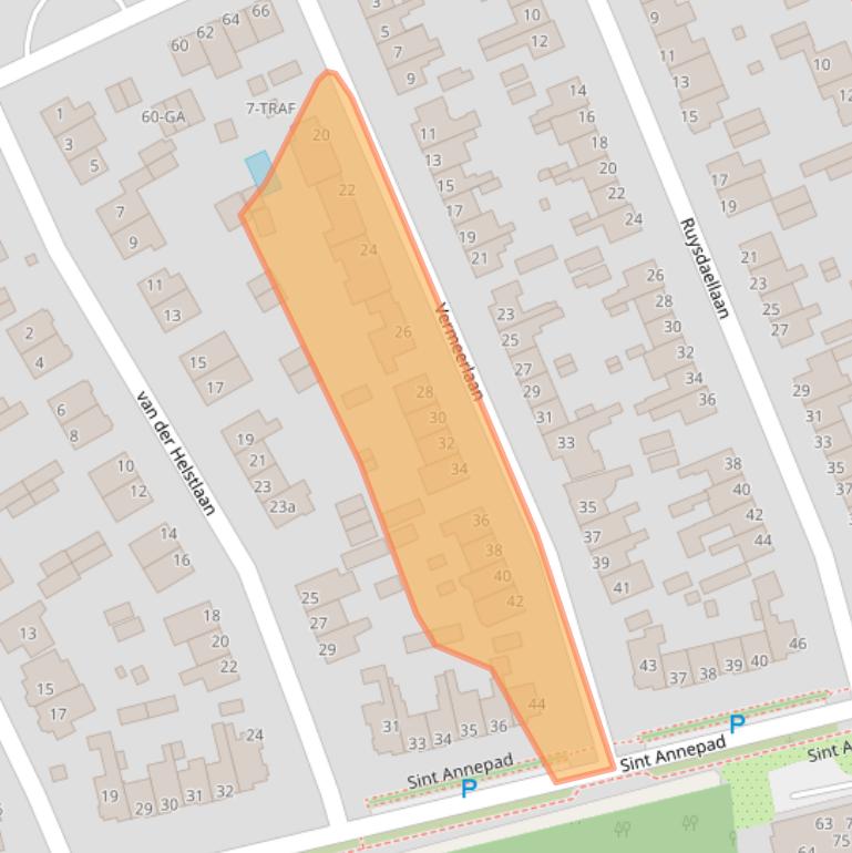 Kaart van postcodegebied 1231AP.