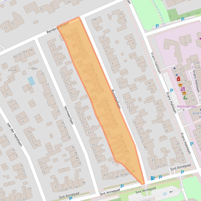 Kaart van postcodegebied 1231AS.