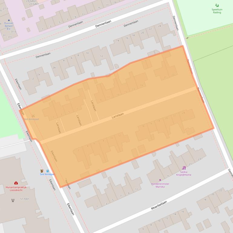 Kaart van postcodegebied 1231BL.