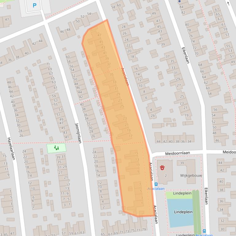 Kaart van postcodegebied 1231BS.