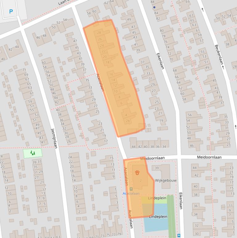 Kaart van postcodegebied 1231BT.
