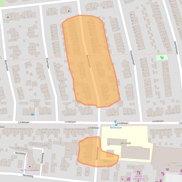Kaart van postcodegebied 1231CE.