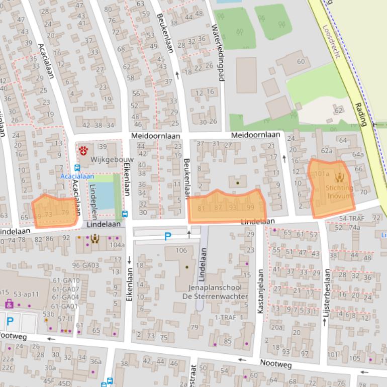 Kaart van postcodegebied 1231CK.