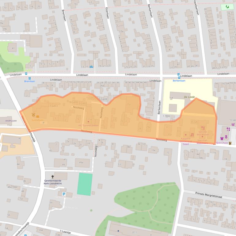 Kaart van postcodegebied 1231CP.