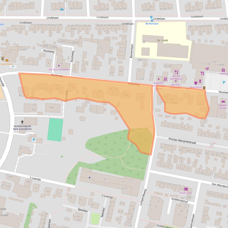 Kaart van postcodegebied 1231CT.