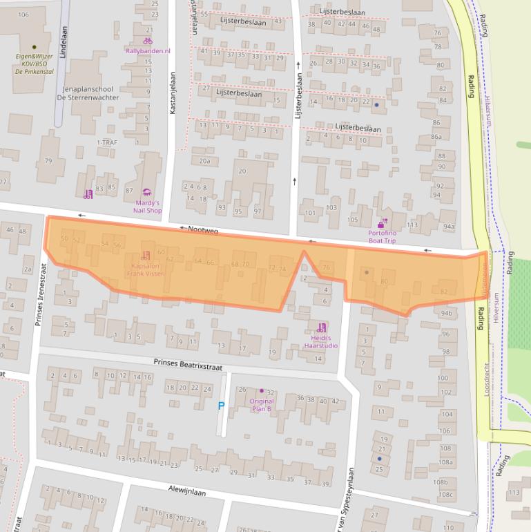 Kaart van postcodegebied 1231CW.