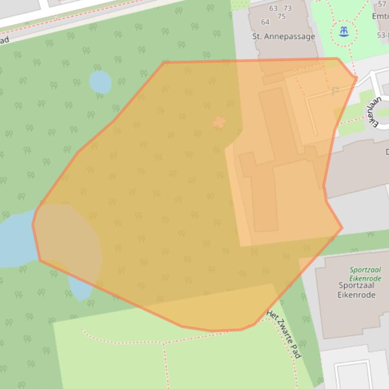 Kaart van postcodegebied 1231DD.