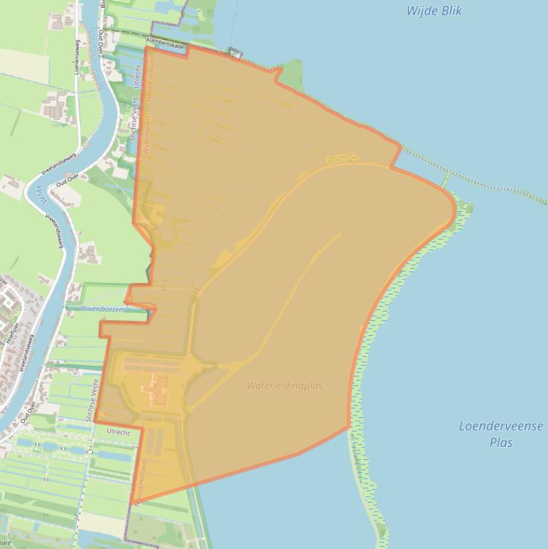 Kaart van postcodegebied 1231DZ.