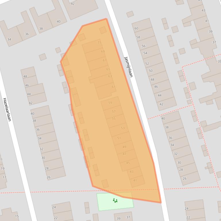 Kaart van postcodegebied 1231EK.