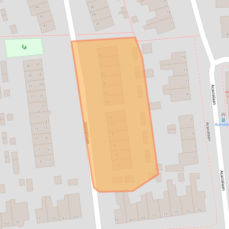 Kaart van postcodegebied 1231EL.