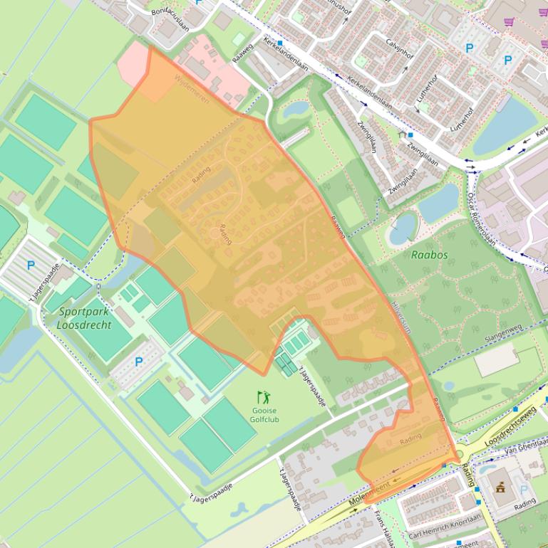 Kaart van postcodegebied 1231KA.