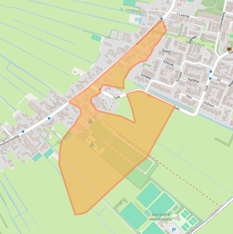 Kaart van postcodegebied 1231KN.