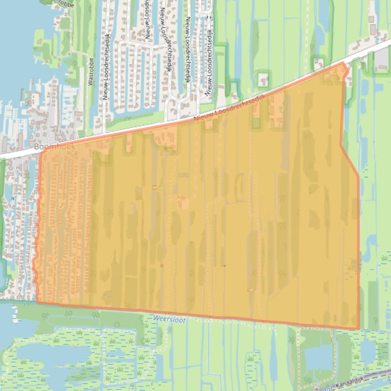 Kaart van postcodegebied 1231KT.