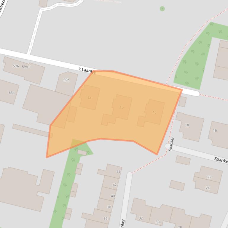 Kaart van postcodegebied 1231LL.