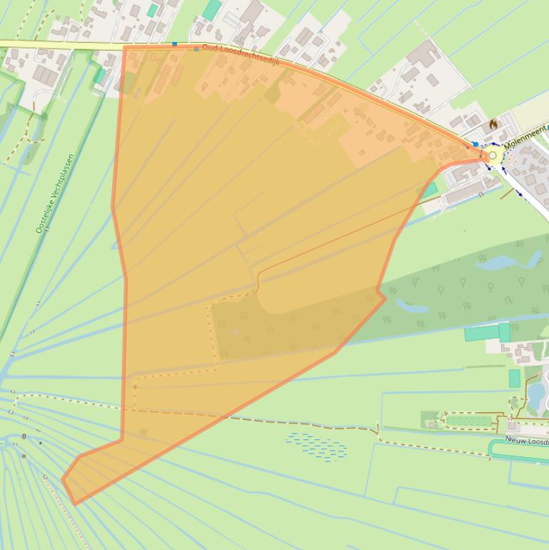 Kaart van postcodegebied 1231LN.