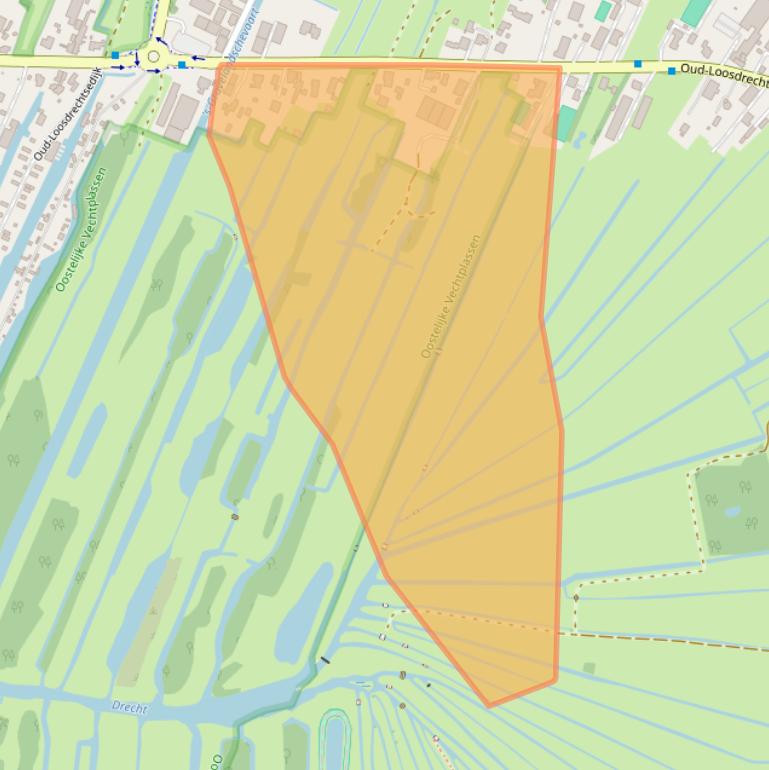 Kaart van postcodegebied 1231LP.