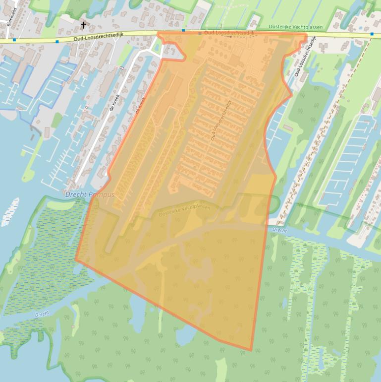 Kaart van postcodegebied 1231LS.