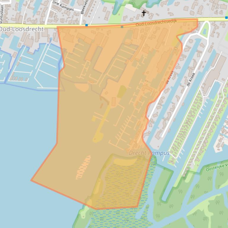 Kaart van postcodegebied 1231LT.