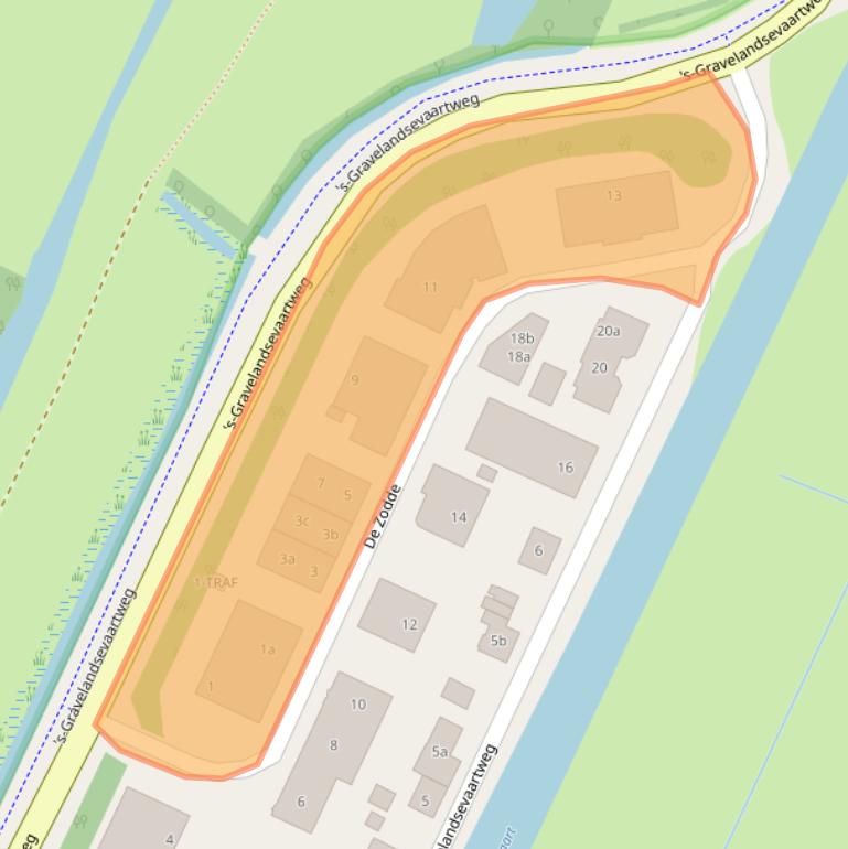 Kaart van postcodegebied 1231MA.