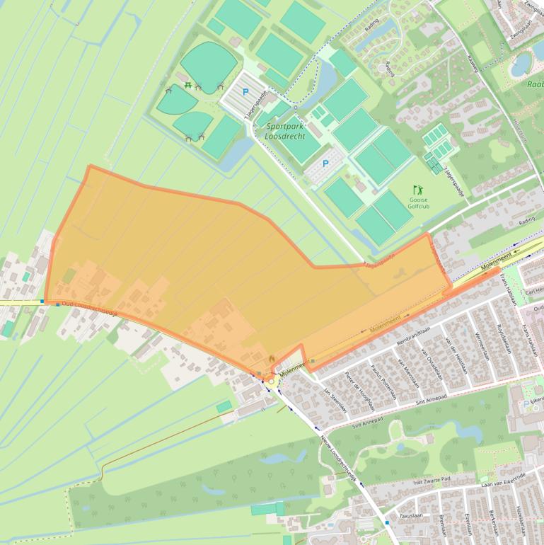 Kaart van postcodegebied 1231NA.