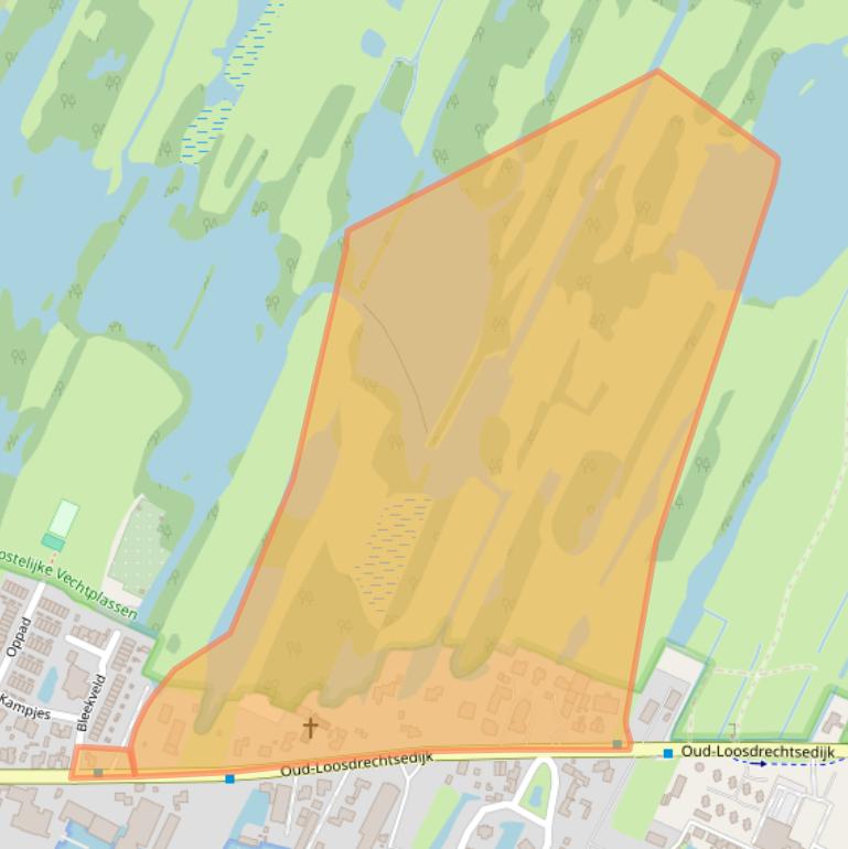 Kaart van postcodegebied 1231ND.